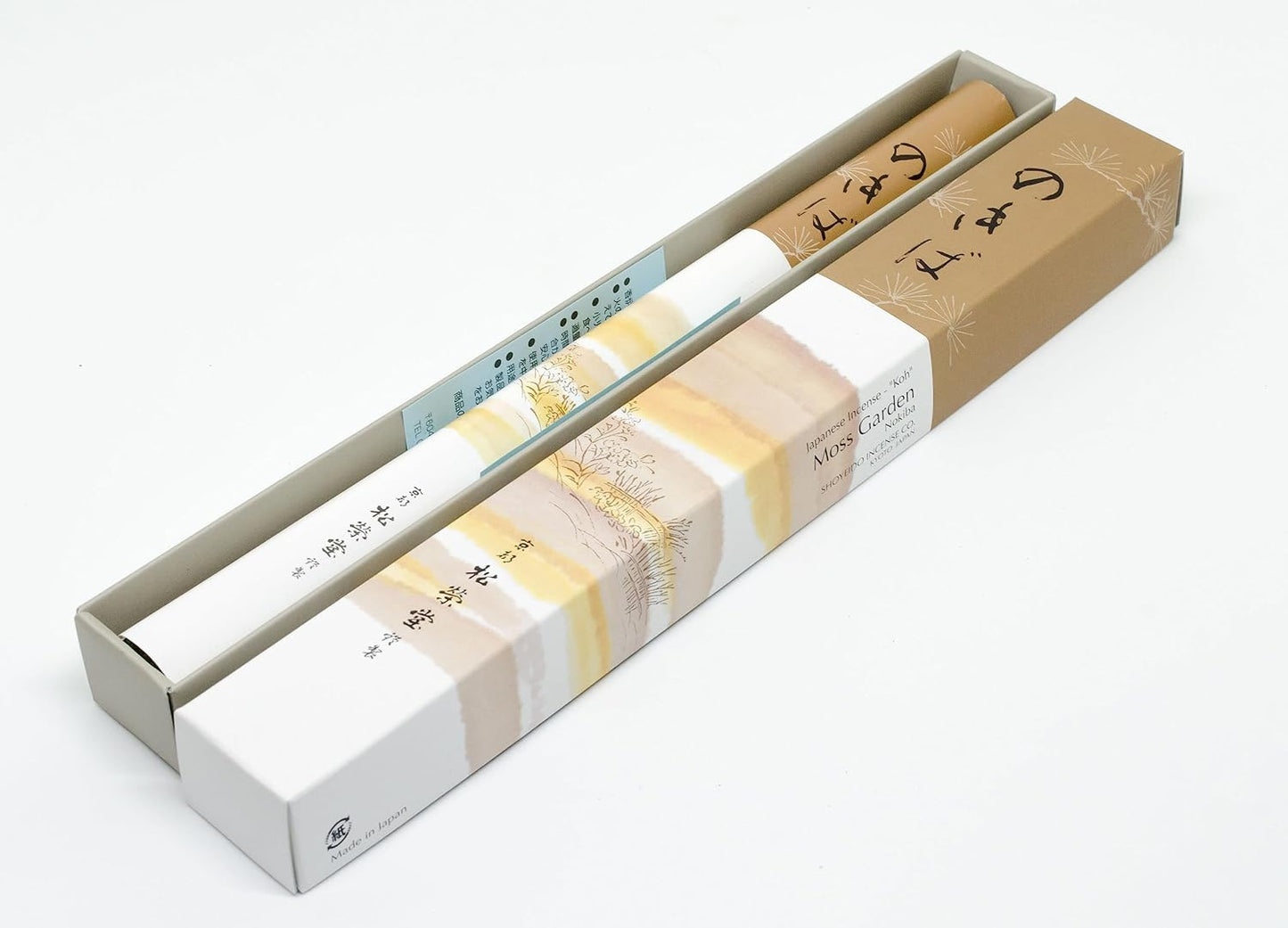 Shoyeido's Moss Garden Incense, 80 Sticks - Nokiba