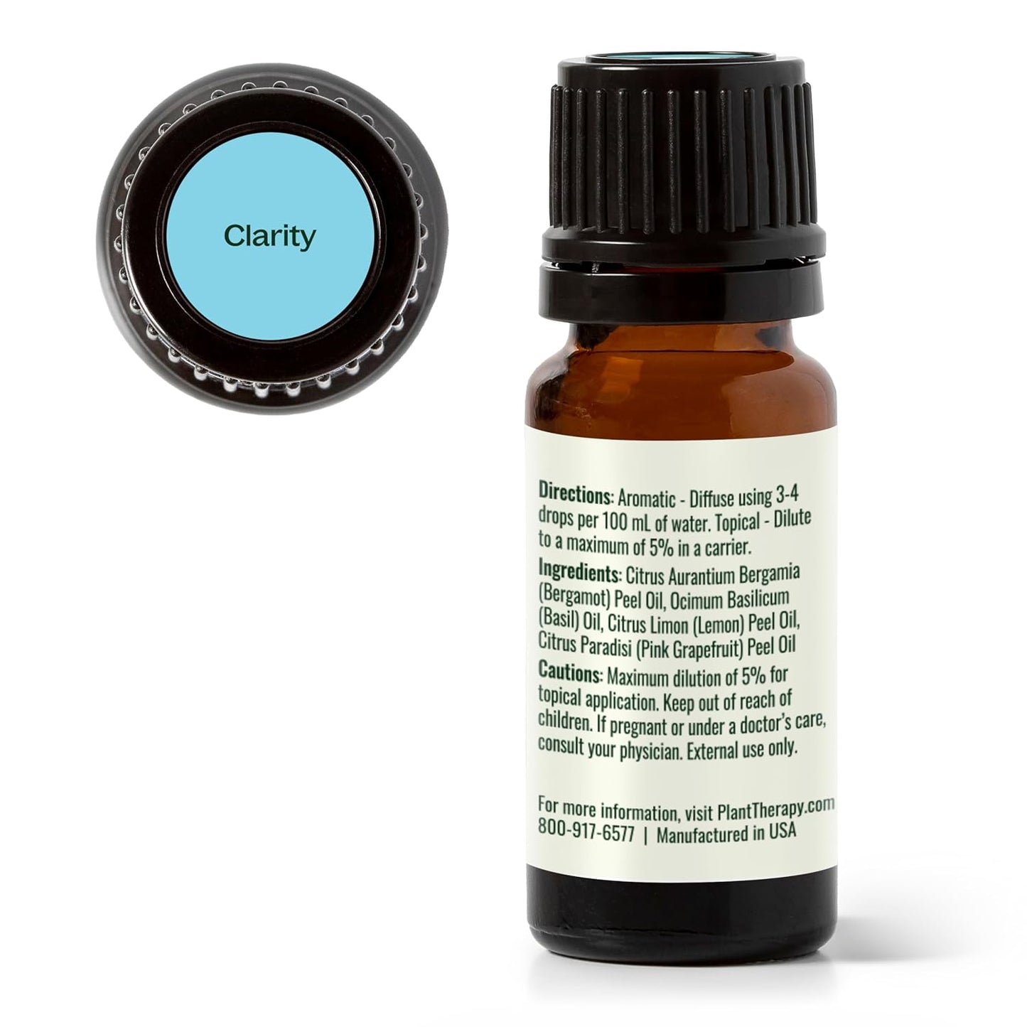 Plant Therapy Clarity Essential Oil Blend 10 mL (1/3 oz) 100% Pure, Undiluted, Therapeutic Grade