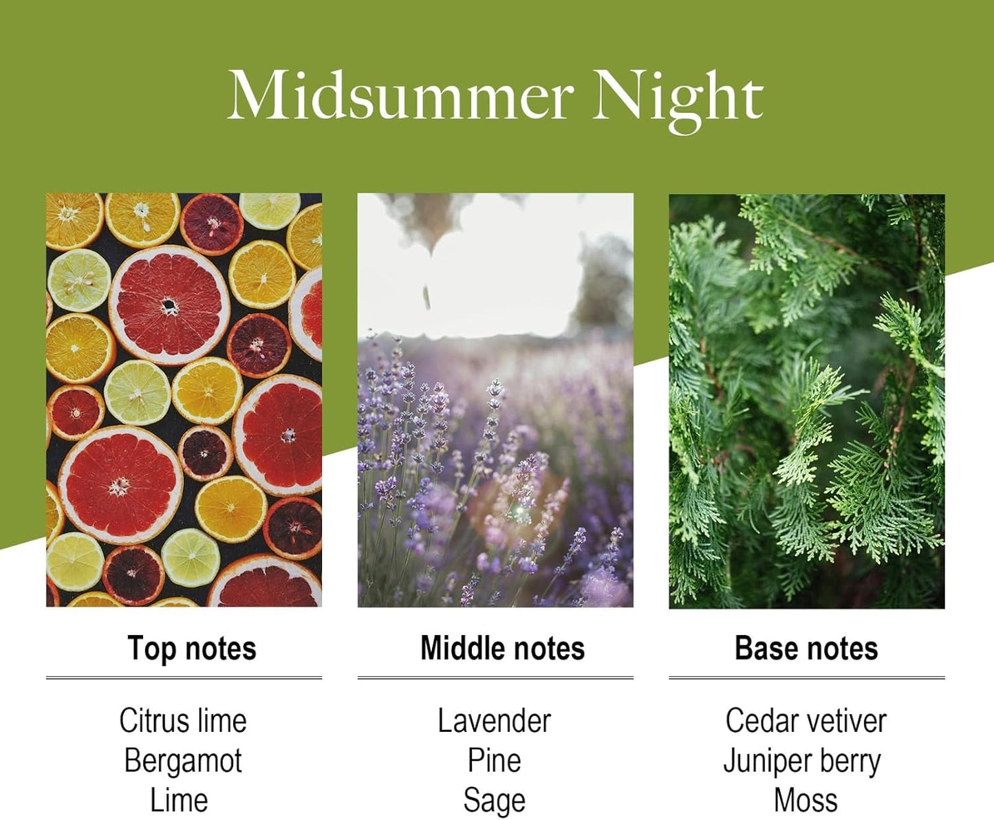 8 Rattan Scented Reed Diffuser Sticks 6.7 oz - Natural Oil Home Fragrance for a Midsummer Night's Ambiance