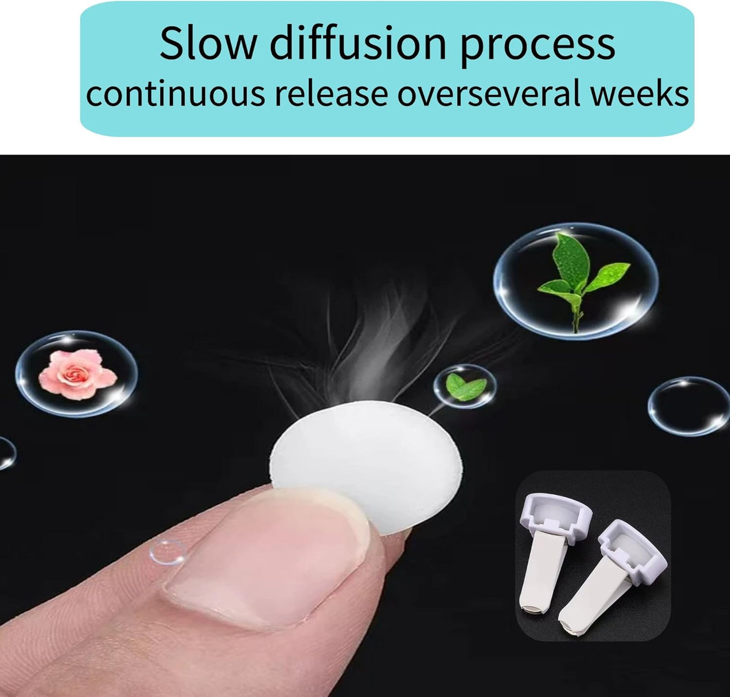 Car Air Freshener Refills, 30 Pcs Individual Package Car Air Vent Clip Replacement Pads Solid Fragrance Scent Air Freshener Refill Tablets (Lavender+Ocean+Cologne)