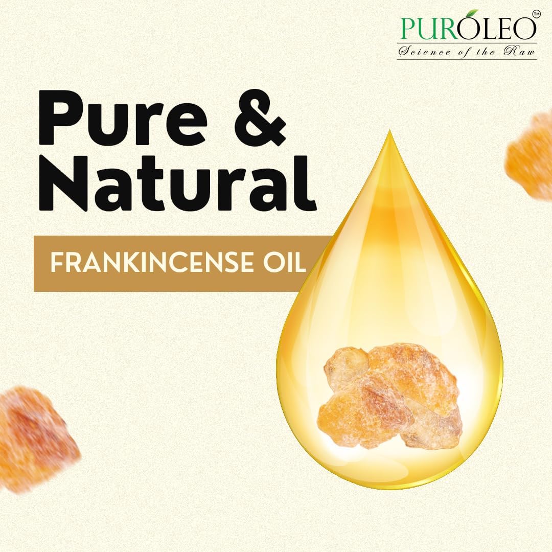 PUROLEO Frankincense Essential Oil 8 Fl Oz/236 ML (Packed in Canada) 100% Pure Natural Undiluted, for Aromatherapy, Perfume for Women, Fragrance, Massage, Essential Oil for diffusers Aromatherapy