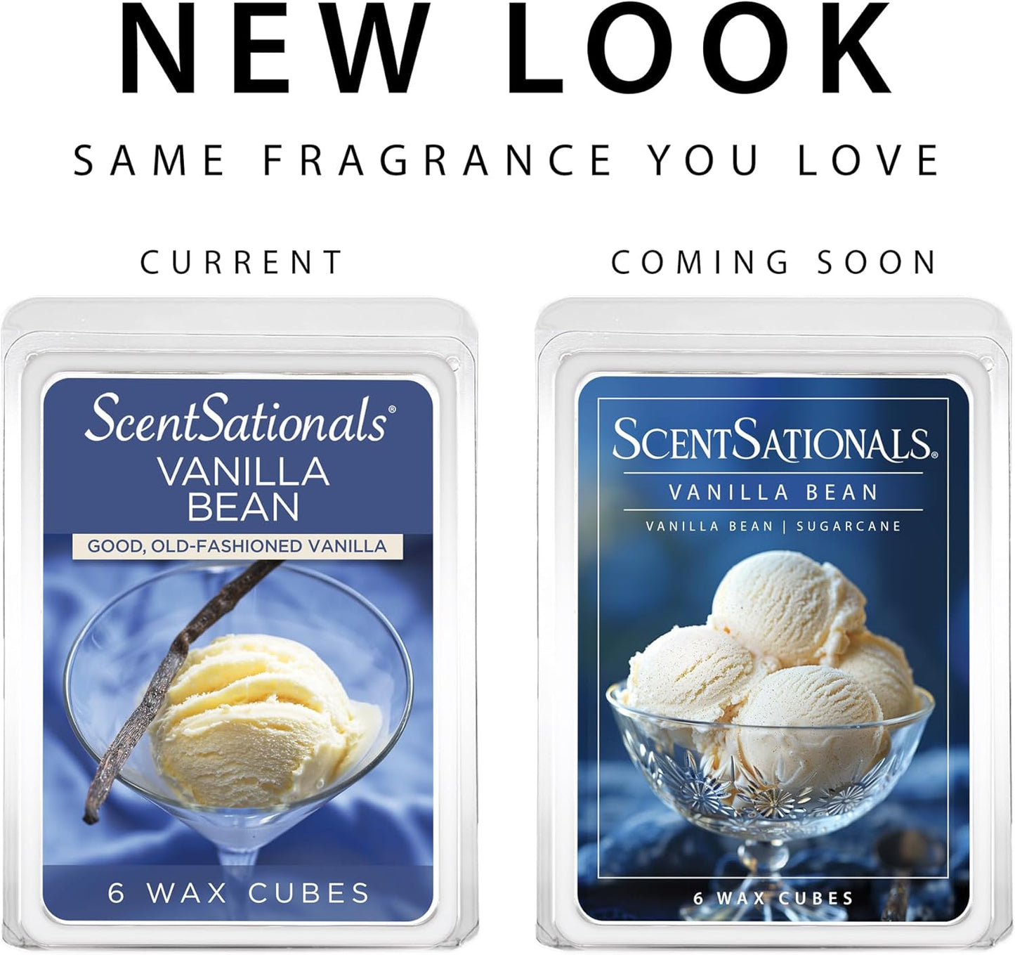 ScentSationals Vanilla Bean Scented Wax Melts - Vanilla & Sugarcane, 10oz (24 Cubes)