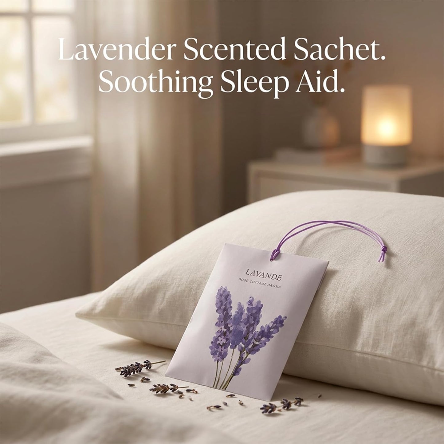 RAINFLOW Lavender Sachets for Drawers and Closets - 10 Pack Scented Sachet Bags for Clothes, Closet Freshener and Small Spaces Home Fragrance for Wardrobe, Car, Bedroom