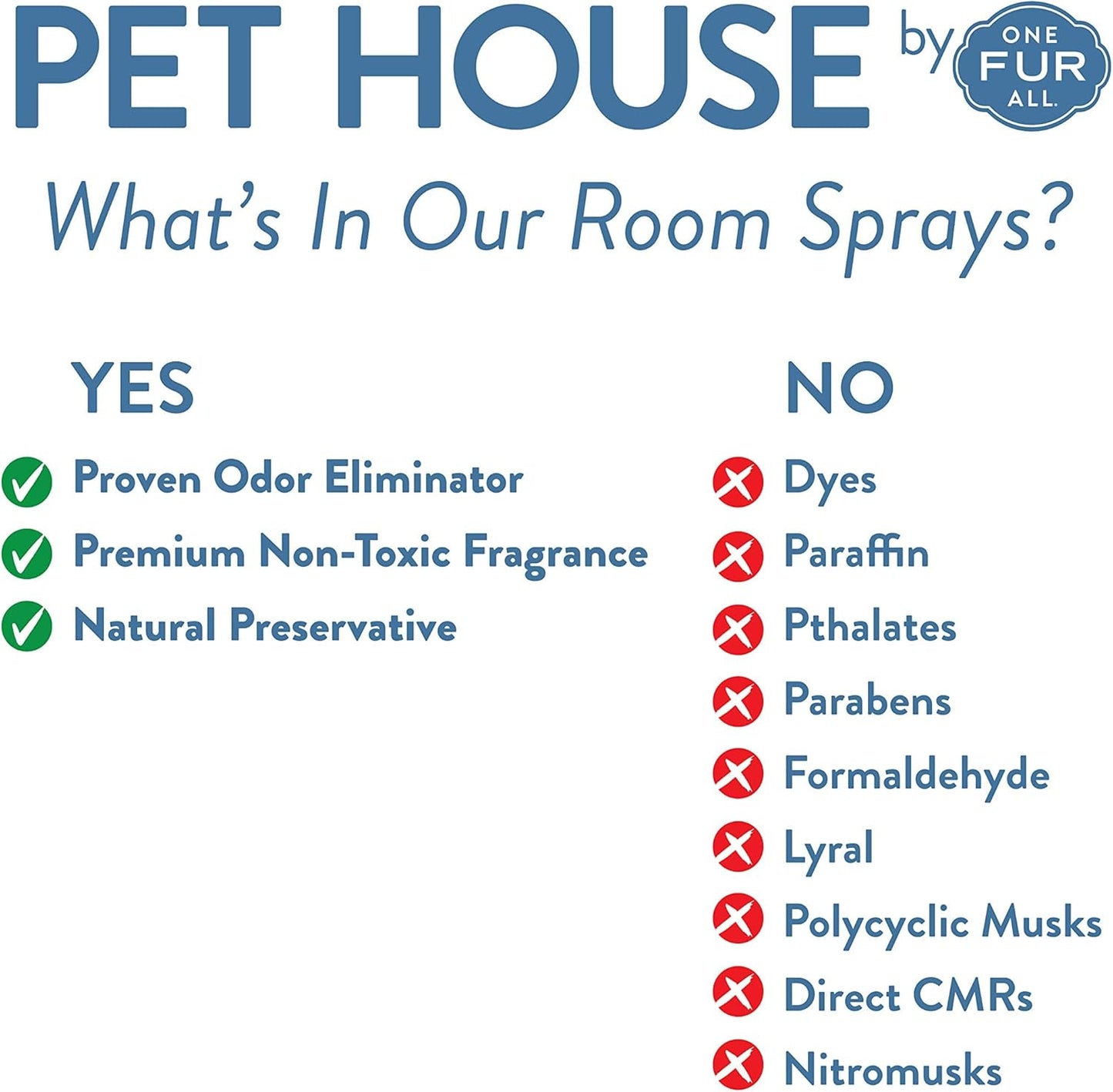 One Fur All Pet Air Freshener 4 OZ Concentrated Room Spray for Pet Odor, Sunwashed Cotton, Pack of 1