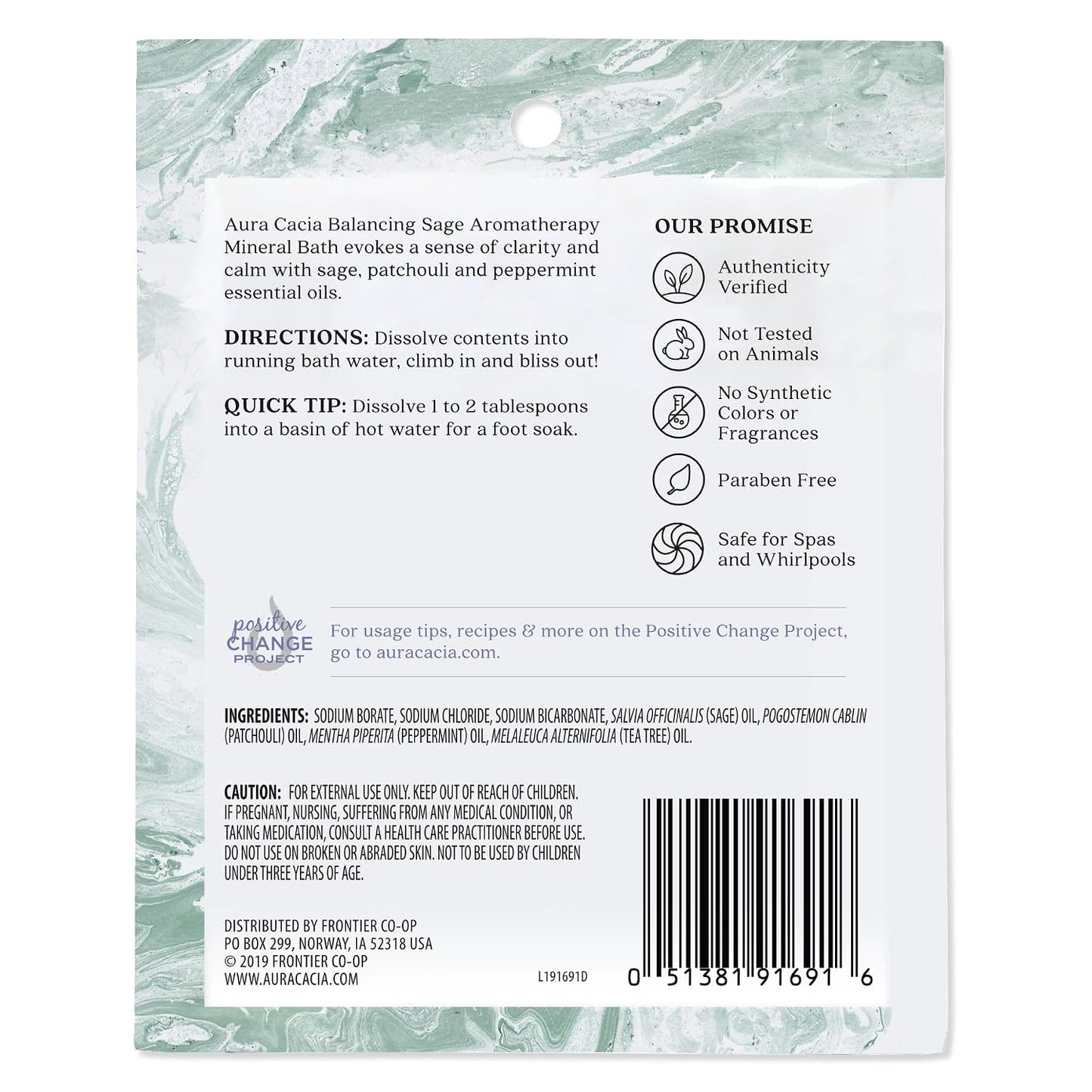 Aura Cacia Sage Mineral Bath 2.5 oz.