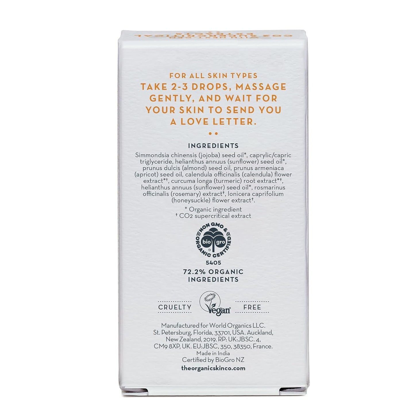 Gua Sha Oil for Face Care - Skin Brightening Serum for Dark Spots Fine Lines & Wrinkles with Organic Jojoba Calendula Sunflower & Turmeric Oil for Face Hydration Glow & Even Skin Tone (30mL)