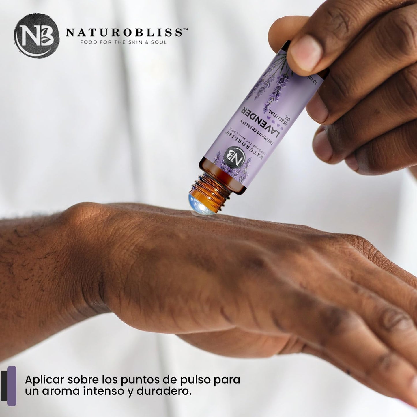 NaturoBliss Lavender Essential Oil Roll On, 10 ml
