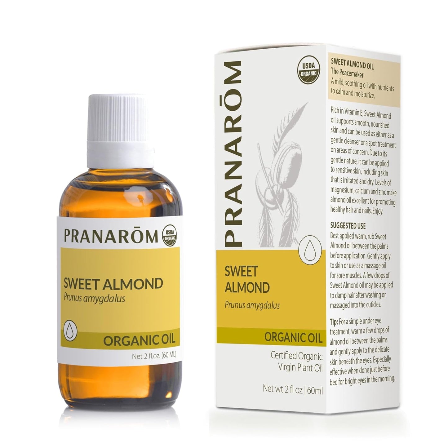 Pranarom - Sweet Almond Virgin Plaint Oil - 2oz