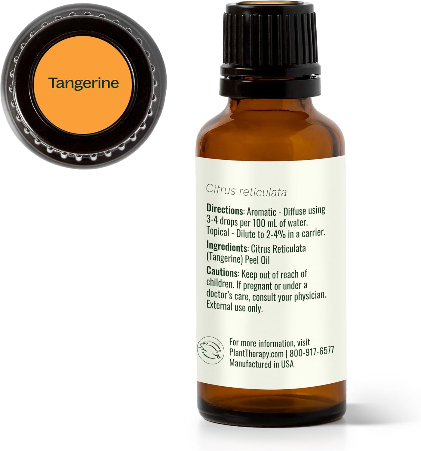 Plant Therapy Tangerine Essential Oil 30 mL (1 oz) 100% Pure, Undiluted, Aromatherapy, Mood Boosting, Immune Support