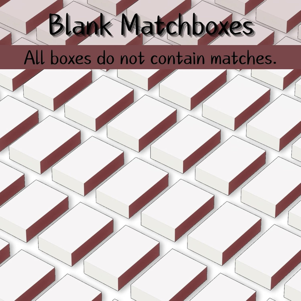 LONGIM 60pcs Blank Match Boxes without Matches Empty Matchboxes for Crafts