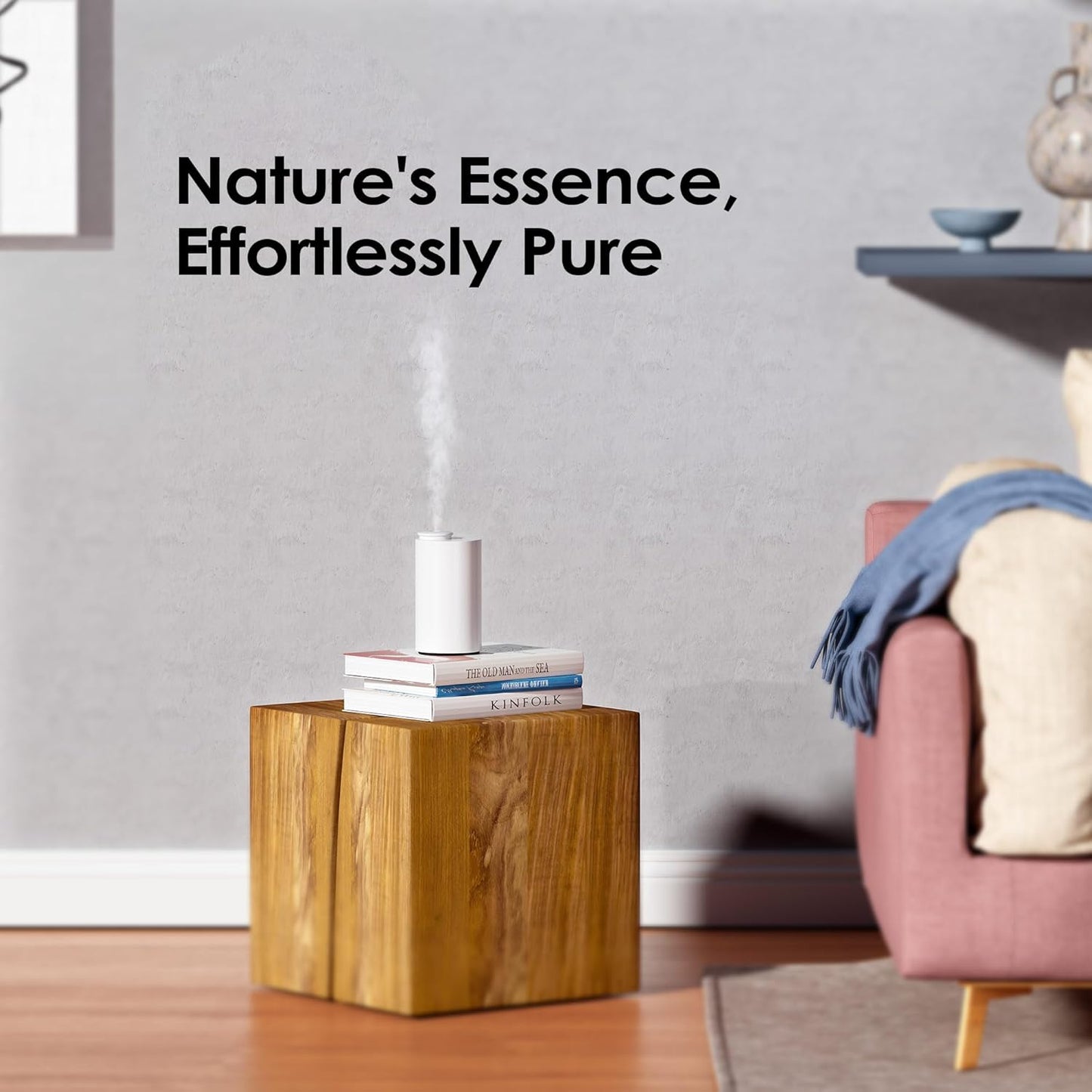 Airversa Waterless Diffuser for Essential Oil, Car Diffsuer, Battery Operated Nebulizer, 0.7 Fl Oz/ 20mL, Mini Scent Air Machine, 3 Timers & 3 Mist Levels for Home, Room, Car, Office - AN6 Cooo Gray