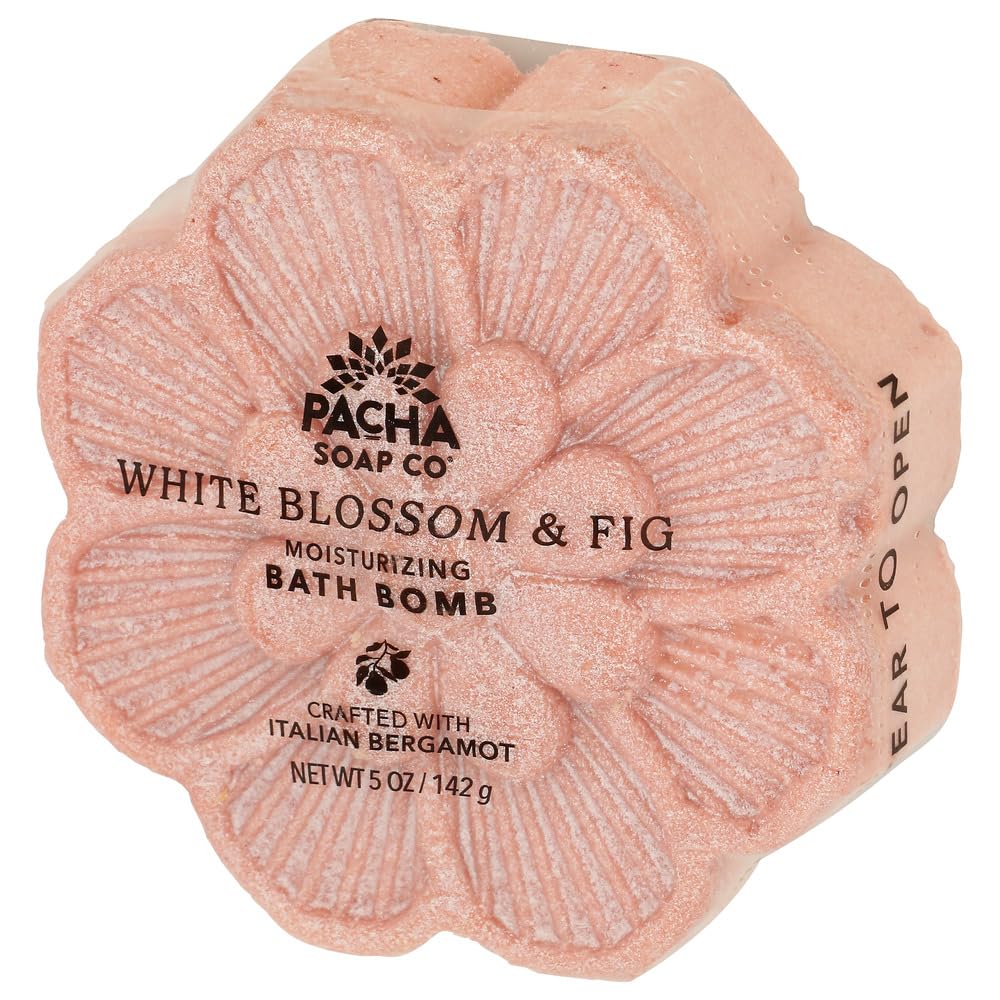 Pacha Soap White Blossom & Fig Bath Bomb, 5 OZ