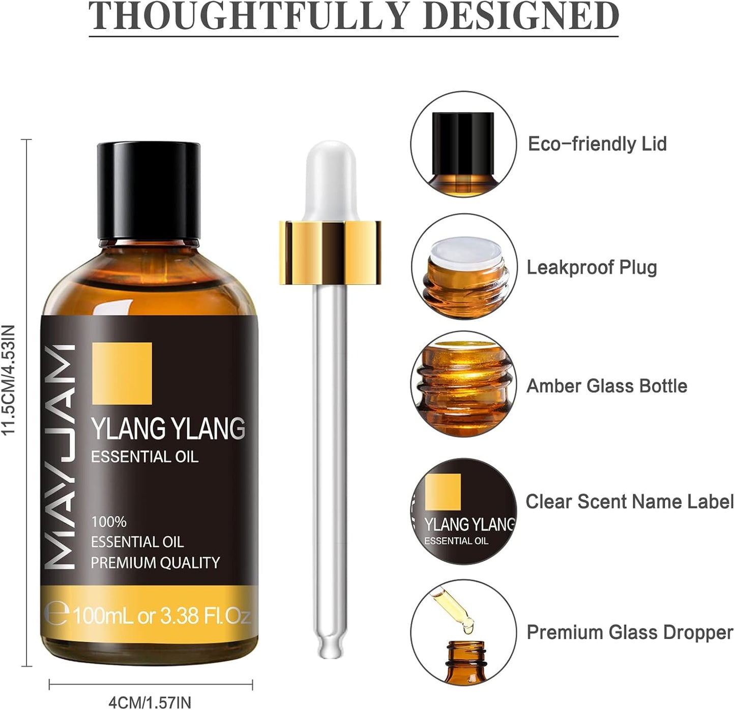 MAYJAM 100ML/3.38FL.OZ Myrrh Essential Oil and Ylang Ylang Essential Oil
