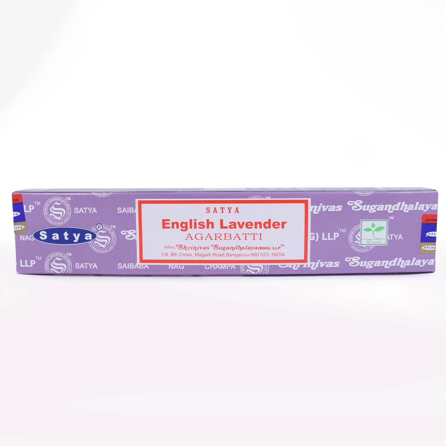 Nag Champa Incense Stick Packs - Hand Rolled & Non-Toxic - Perfect for Meditation and Yoga - Home Fragrance Gift Pack - 15g, Set of 12 Packs (English Lavender)