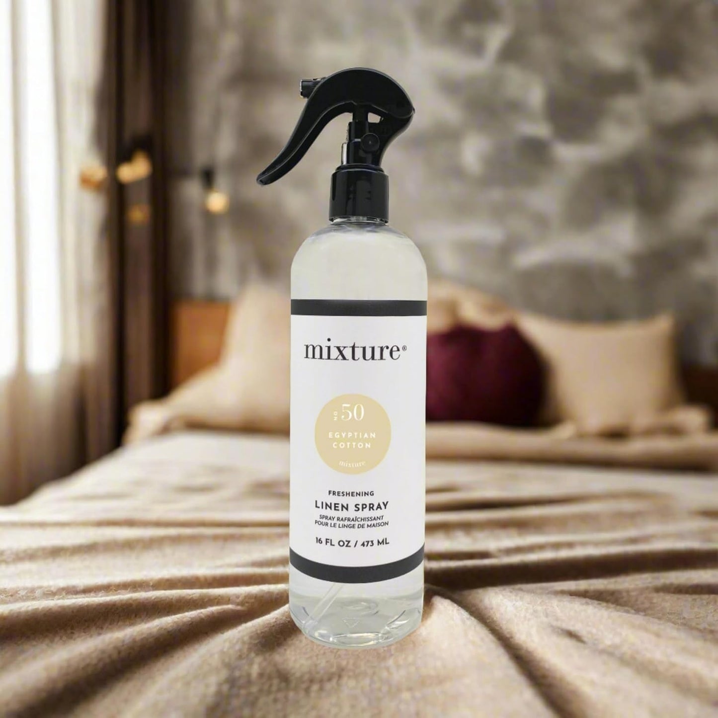 Mixture No 50 Egyptian Cotton 16 fl oz Linen Spray-Essential Oil Based- Made in the USA