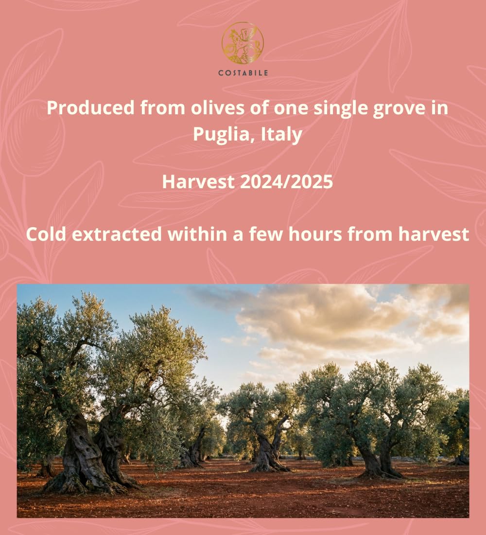 Blood Orange Olive Oil Organic - Ideal for Baking and Flavorful Dressings. Natural Blood Orange Infused Olive Oil Extra Virgin from Puglia, Italy