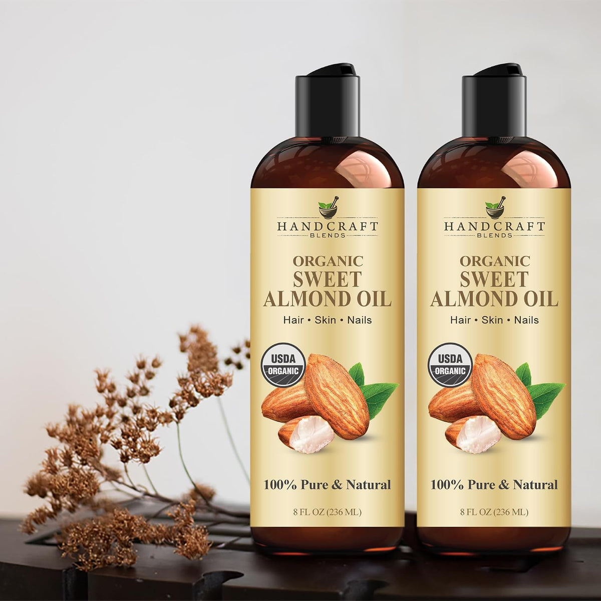 Handcraft Blends Organic Sweet Almond Oil - 8 Fl Oz