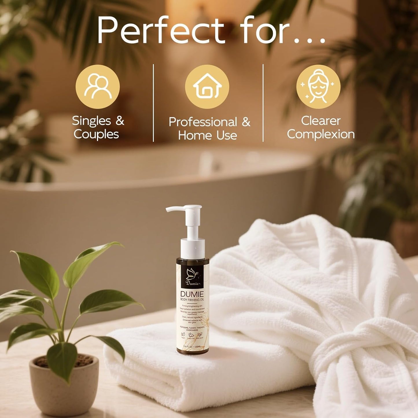 Body Firming Oil, 3.38 FL 0Z, Korean Skin Care Post-Shower Body Oil for Women-With 767,000ppm Jojoba Oil,toTighten, Hydrate & Nourish Dry Skin, Lightweight and non-greasy texture-Luxury Spa Gift