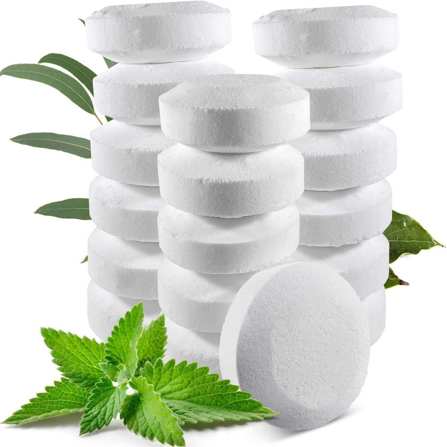 Made in USA - 18 Shower Steamers Vapor Tablets Extra Strong for Sinus Relief Aromatherapy Spa, Shower Bombs - Menthol Crystals, Camphor and Eucalyptus Essential Oils - Long Lasting Effect
