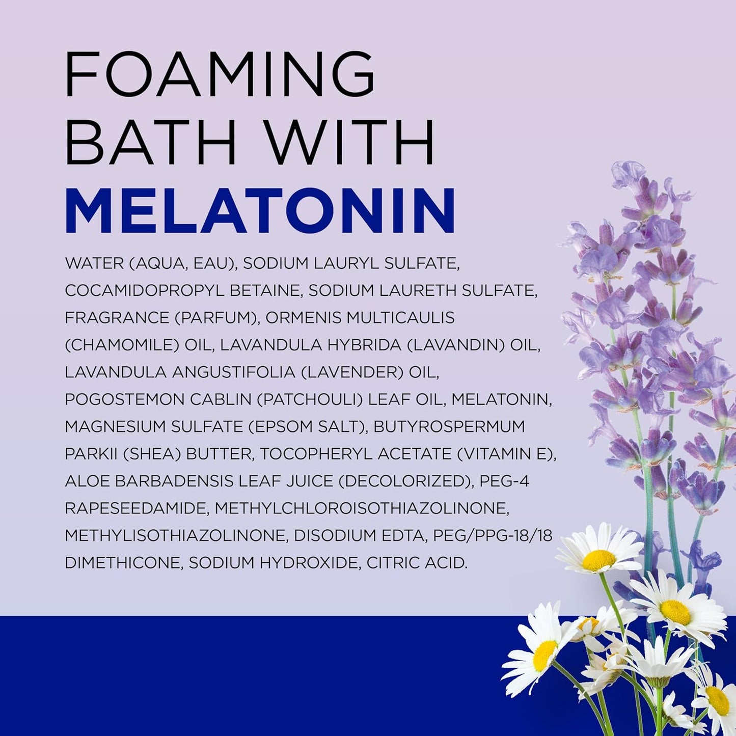 Dr Teal's Foaming Bath with Pure Epsom Salt, Sleep Blend with Melatonin, Lavender & Chamomile Essential Oils, 62.5 fl oz