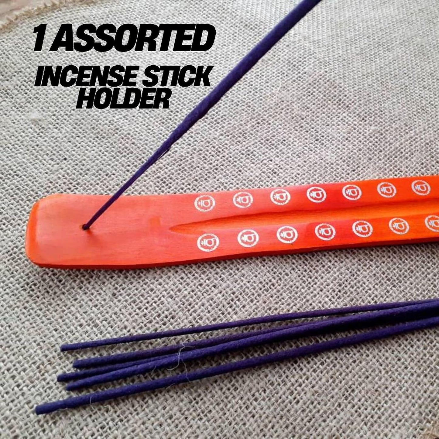 Incense Sticks Gift Set for Relaxation, Meditation, Positivity, Stress Relief and Yoga with 1 Wooden Holder Brut Musk Royalwood Pineapple Intimate Musk Melon Rose, 12x6 Sticks, 20x6 gram, Hashcart®