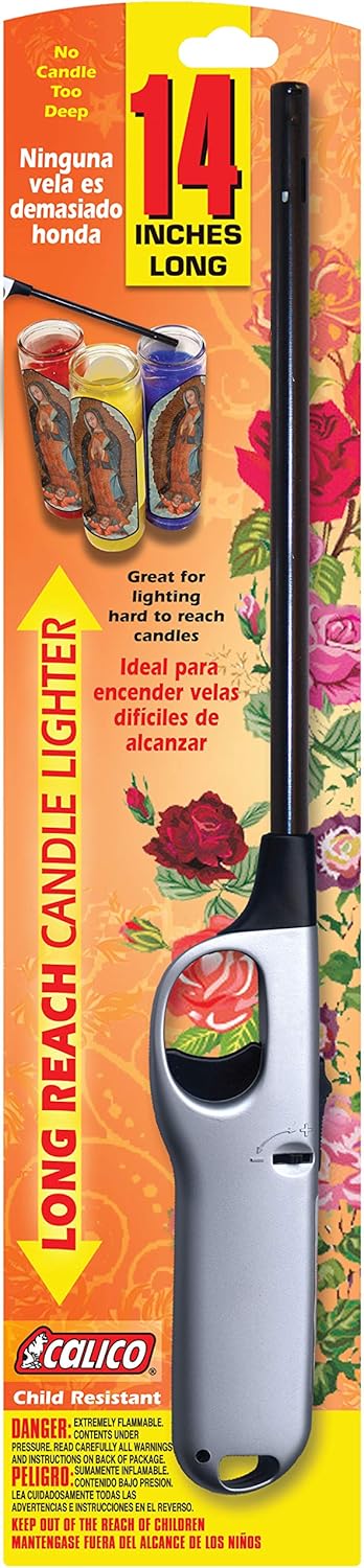 2 Pack - Calico® XL Candle Lighter-Silver Color