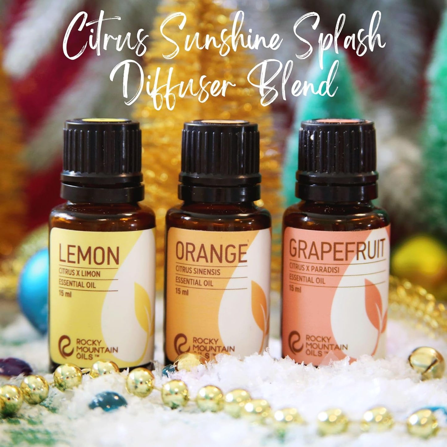 Rocky Mountain Oils - Tangerine - 15 ml - Natural Essential Oil - Aromatherapy Oils for Diffuser and Topical - Relaxing Essential Oils