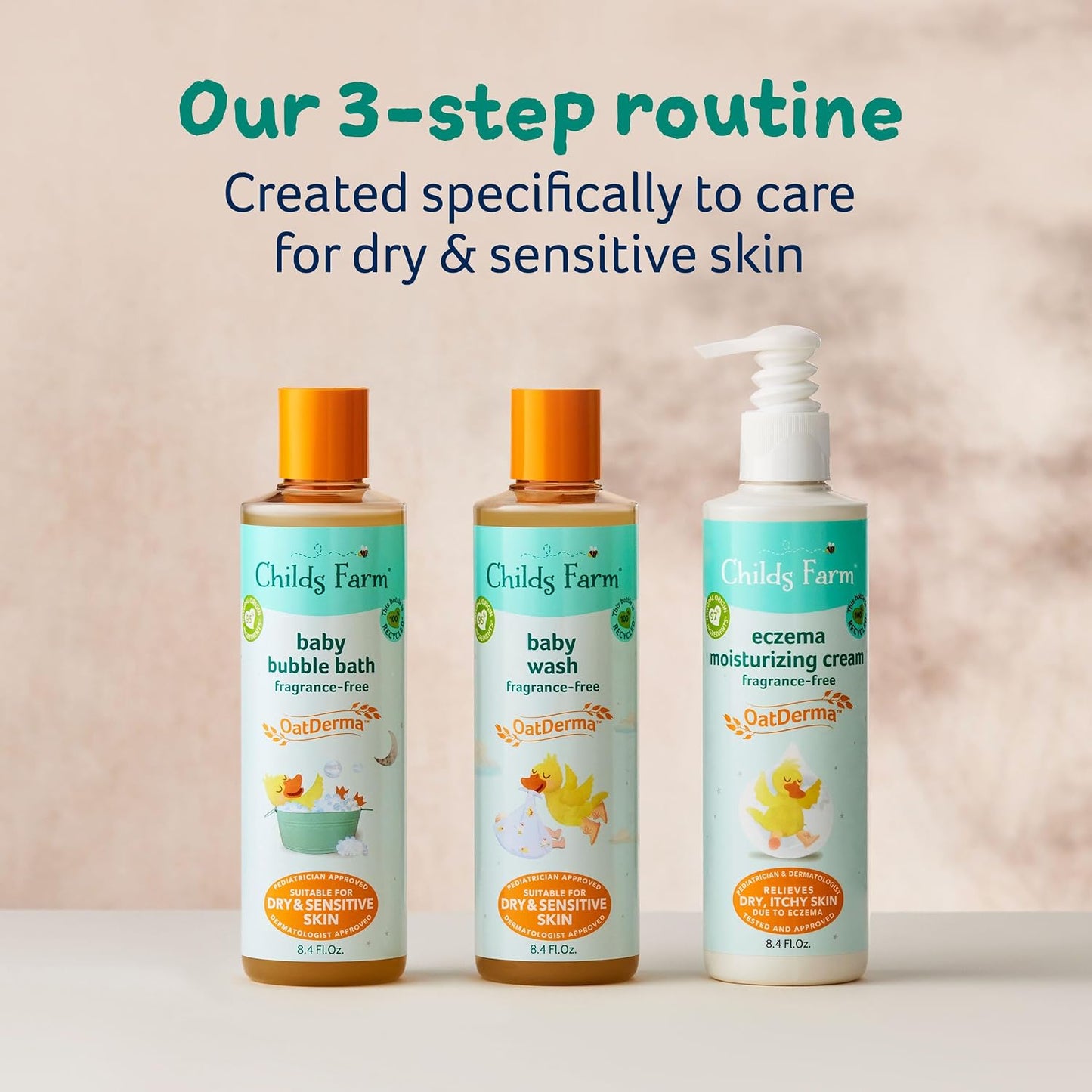 Childs Farm, OatDerma Bubble Bath, Fragrance-Free, Gently Cleanses and Soothes, Suitable for Newborns with Dry, Sensitive Skin, 8.4 Fl Oz