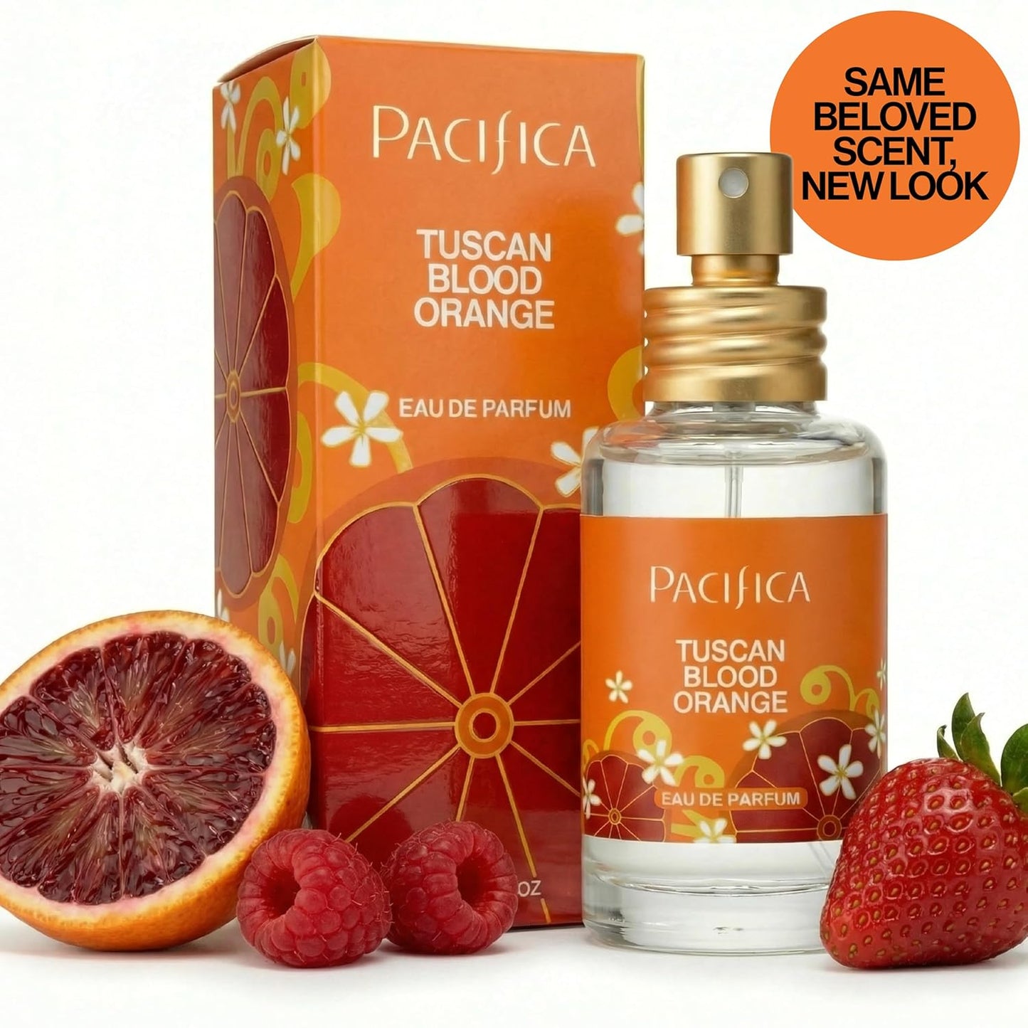 Pacifica Tuscan Blood Orange Perfume Spray for Women - Vegan, Cruelty-Free, Made in USA
