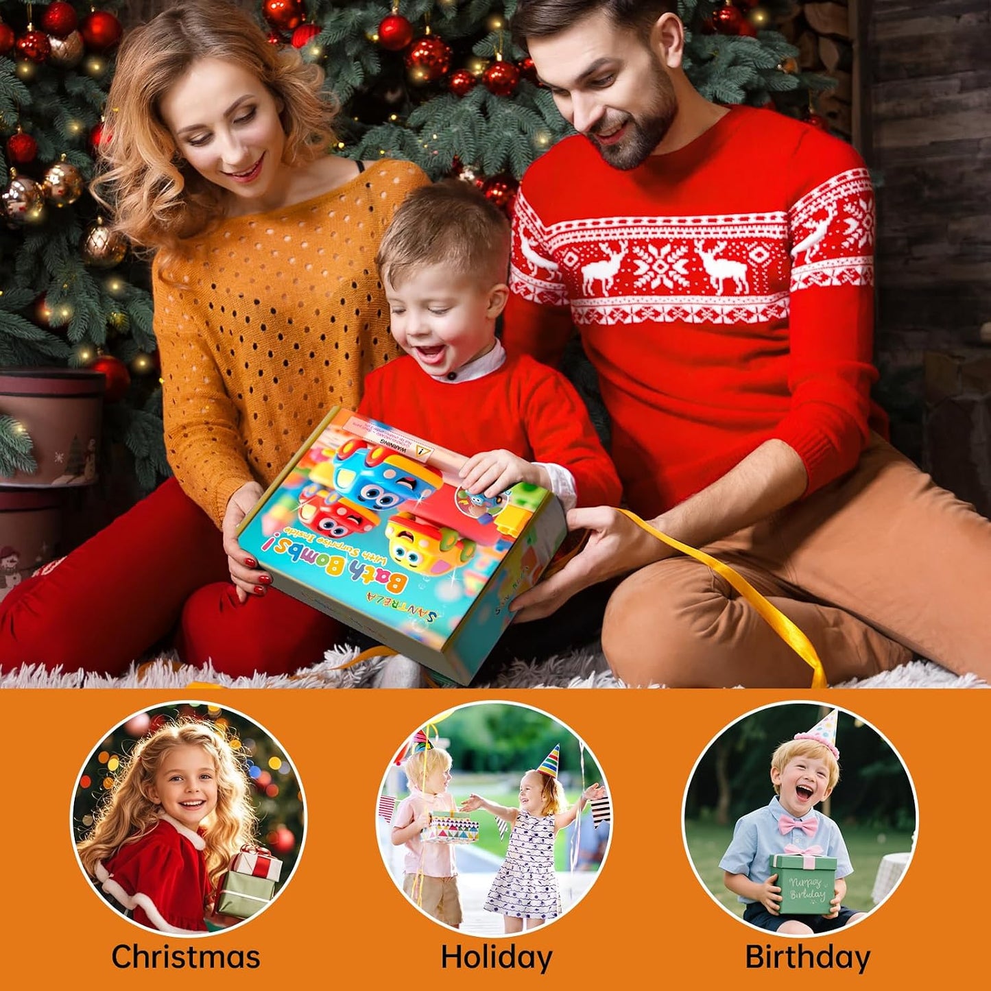 Bath Bombs for Kids with Surprise Toys Inside, 6 Pack Bath Bombs Gift Set with Pull-Back Vehicles Cars, Fun and Bright Colors Bubble Set, Car Bath Toys for Boys Girls Birthday, Christmas