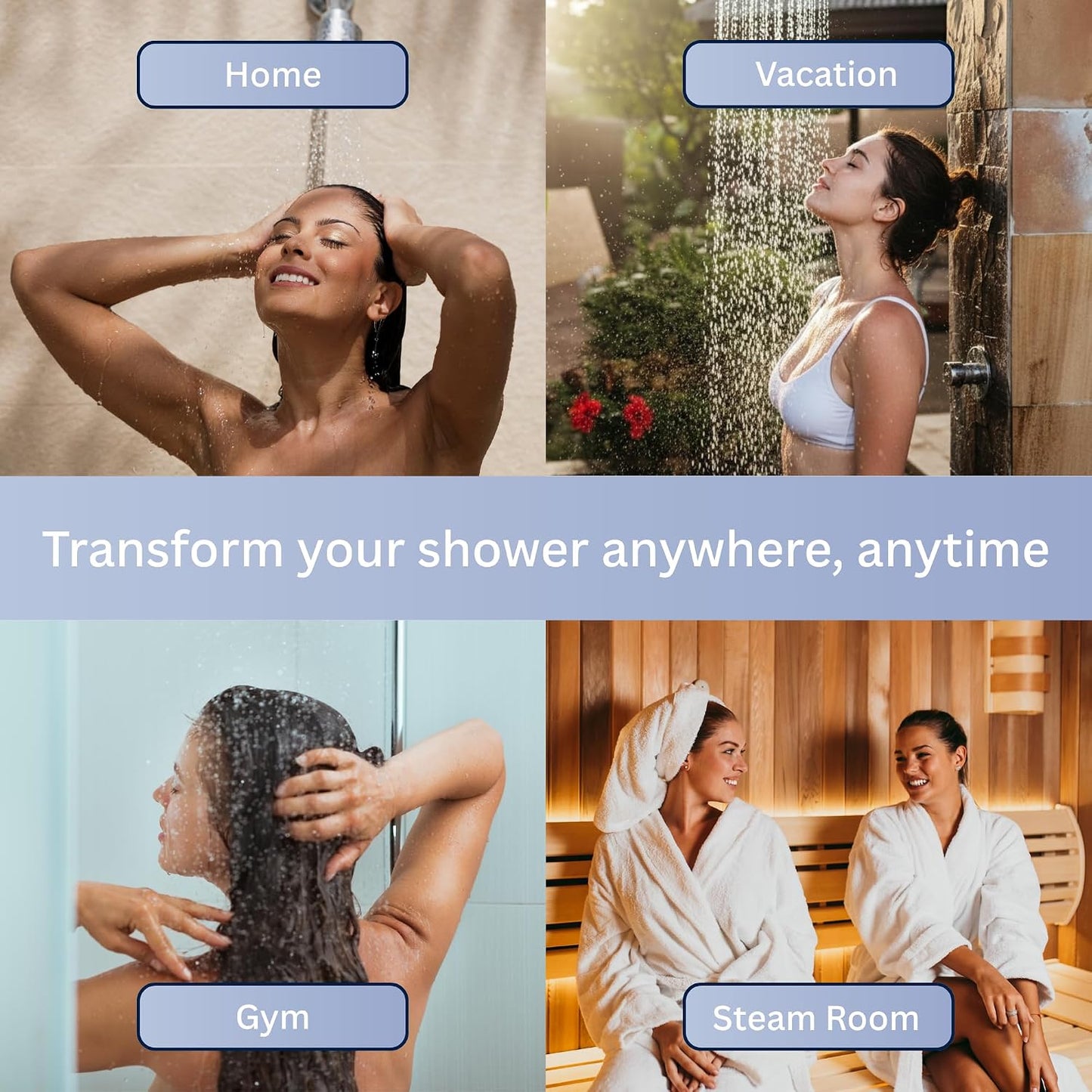 Shower Steamers Aromatherapy Variety (5 Pack) – Lavender, Eucalyptus Mint & Citrus Shower Bombs – Natural Essential Oil Spa Tablets, Individually Wrapped – Self Care Gifts for Women & Men