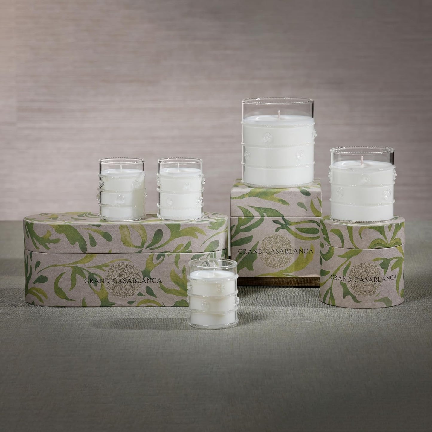 Zodax Grand Casablanca Glass Jar Scented Candle for Home Decor - Single-Wick Candle Ideal for Kitchen and Bathroom - Makes a Great Gift for Women and Men - Apricot Bloom - 6.5 Oz. - Pack of 1