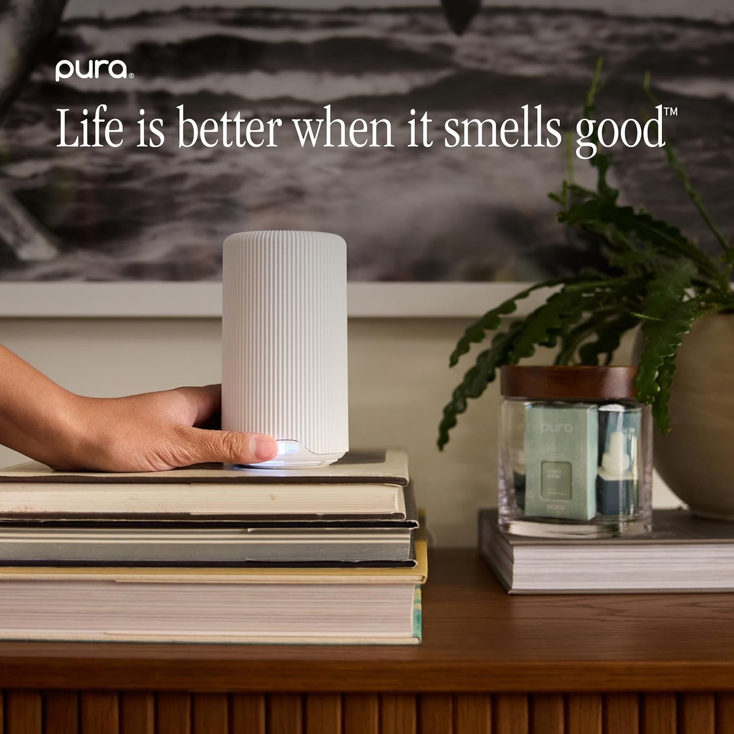 Pura x Studio McGee Home Scent Refill - Smart Air Diffuser - Long-Lasting Luxury Fragrance per Refill - Home Essential - Clean & Safe Diffuser Fragrance - 2 Pack, Santal Vanilla