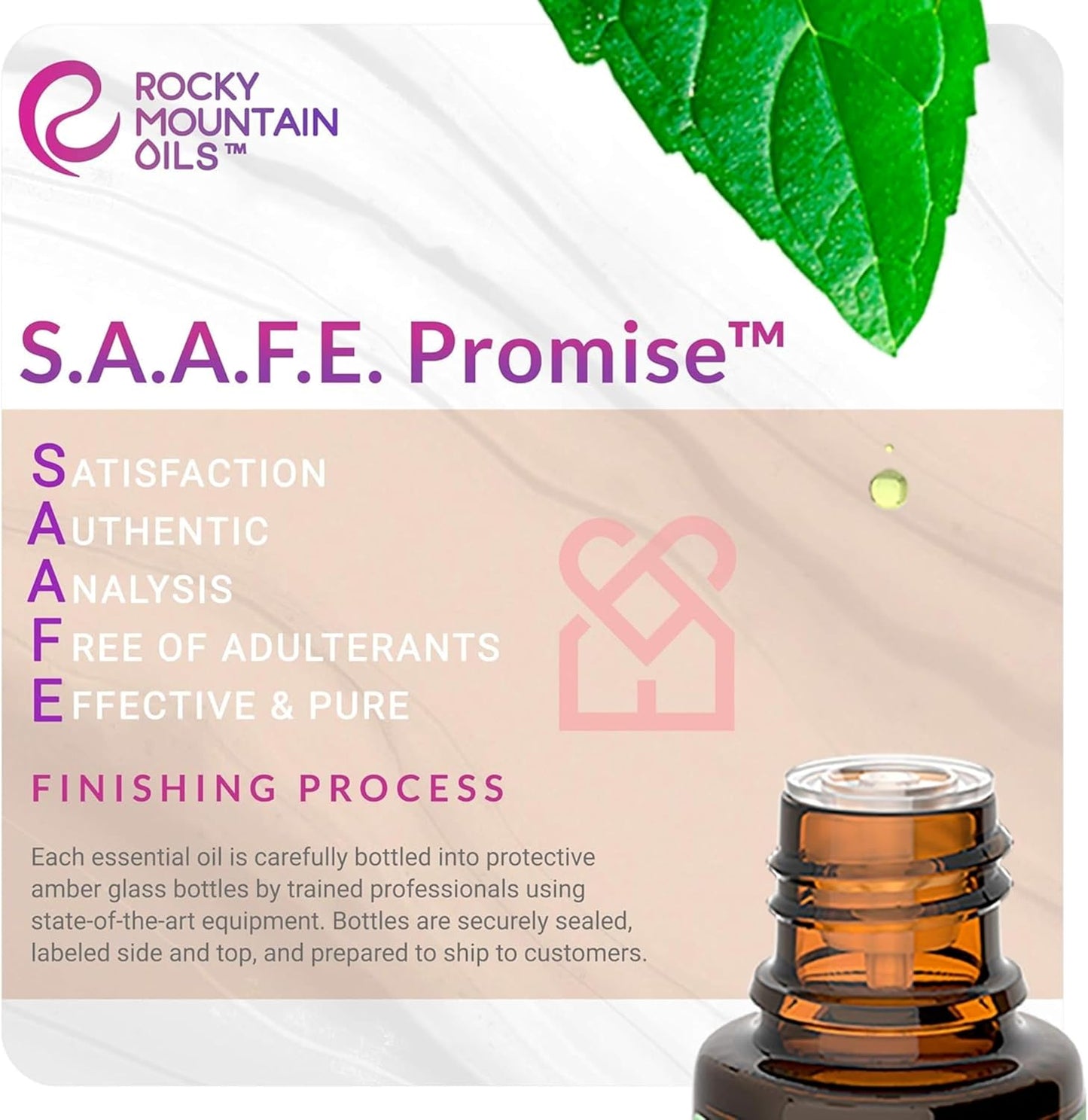 Rocky Mountain Oils Organic Peppermint Essential Oil 15ml – 100% Pure, USDA Organic, for Aromatherapy & Topical Use