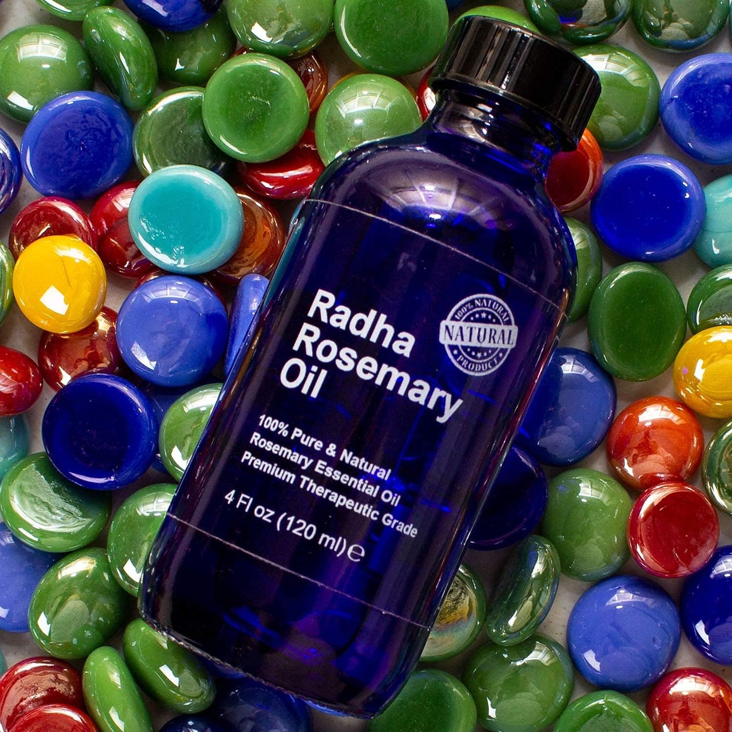Radha Beauty - 4 oz. Rosemary Essential Oil - 100% Pure Therapeutic Grade, Steam Distilled for Aromatherapy, Relaxation, Scalp, Healthy Hair Growth, Dry Skin, DIY Essential Oil