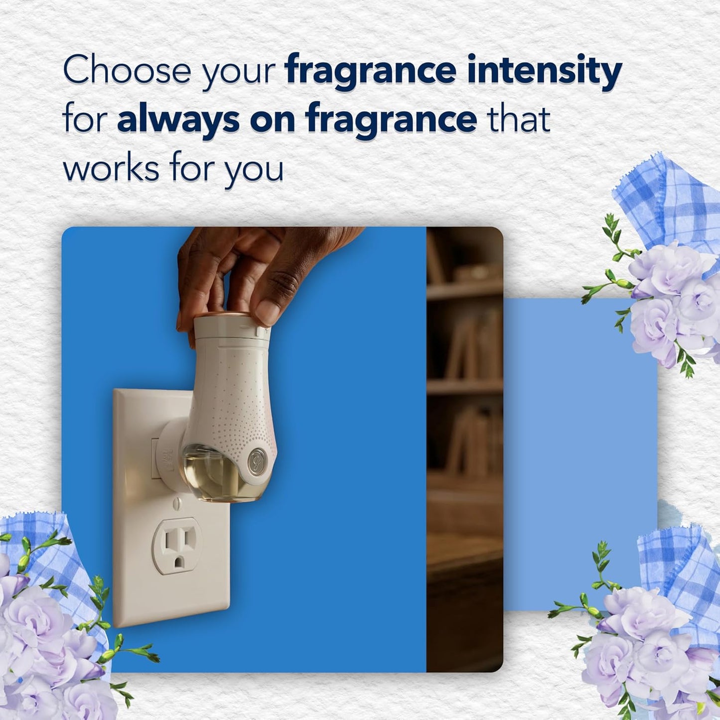 Glade PlugIns Refills Air Freshener, Scented and Essential Oils for Home and Bathroom, Clean Linen, 3.35 Fl Oz, 5 Count