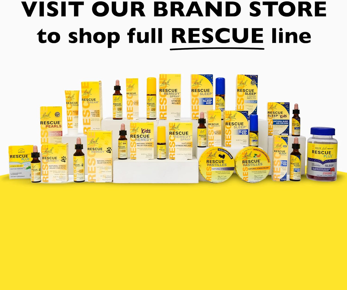 Bach RESCUE REMEDY Spray 7mL, Natural Stress Relief, Homeopathic Flower Essence, Vegan, Gluten and Sugar-Free, Non-Habit Forming
