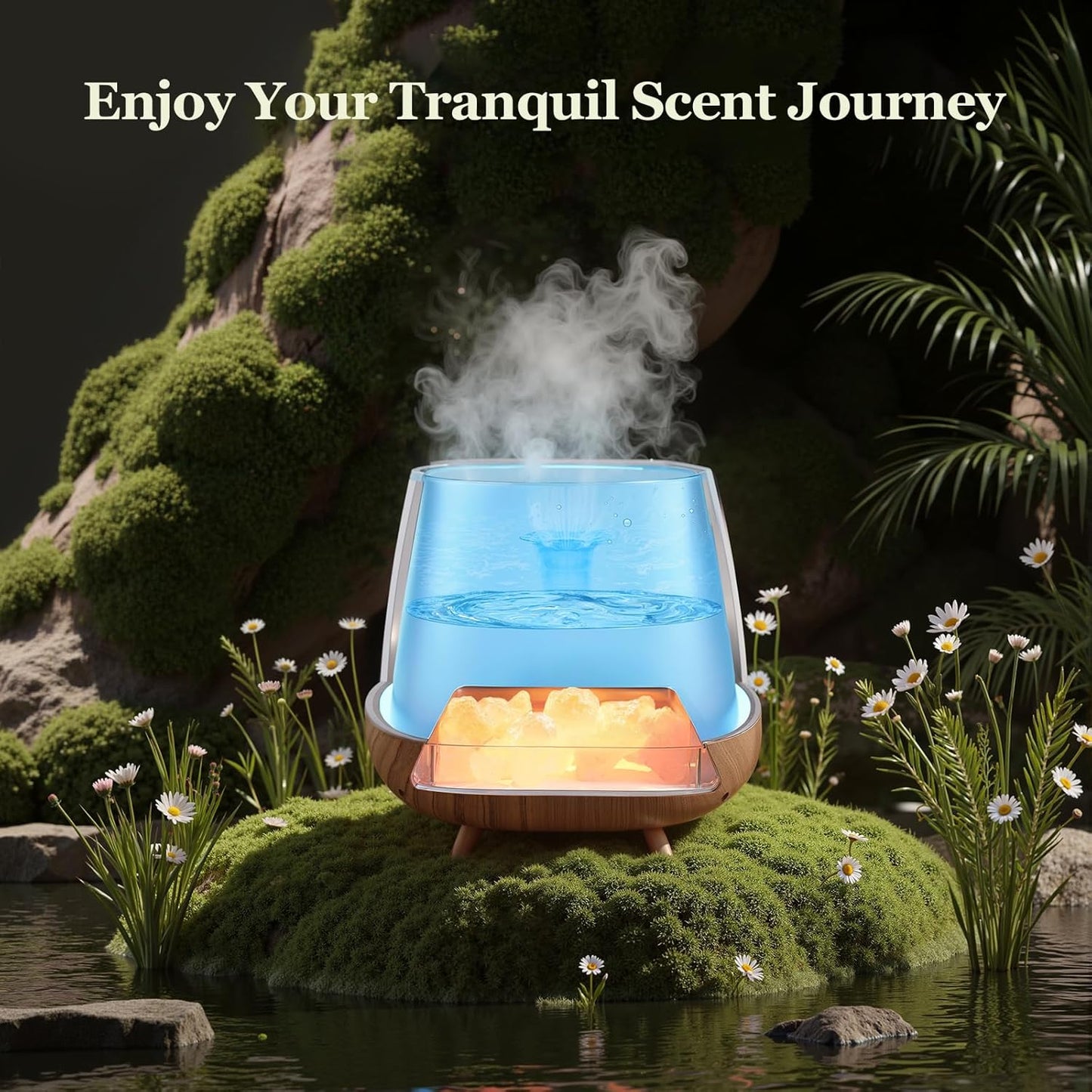 Essential Oil Diffuser for Home, π-π’π§-π Aromatherapy Diffuser & ππ’π¦ππ₯ππ²ππ§ πππ₯π Lamp, 200ml Cool Mist Humidifier, π-ππ¨π₯π¨π« πππ, Auto Off, Bedroom Office Yoga