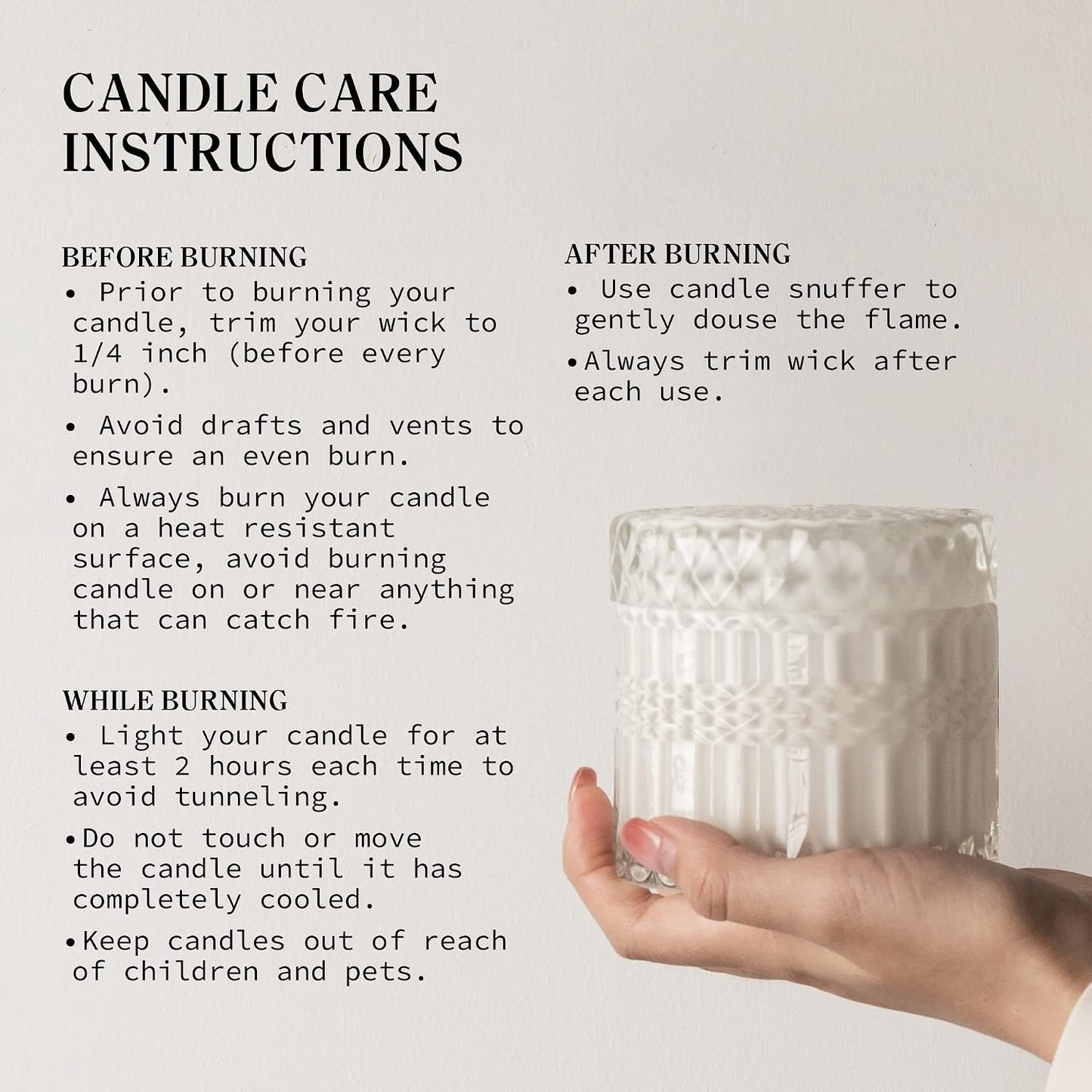Fresh Cotton Scented Candle, Crackling Wood Wick Candles for Home Scented, 7.4oz Natural Soy Wax, Aromatherapy Candle Gifts for Women on Valentines Day Birthday Mothers Day
