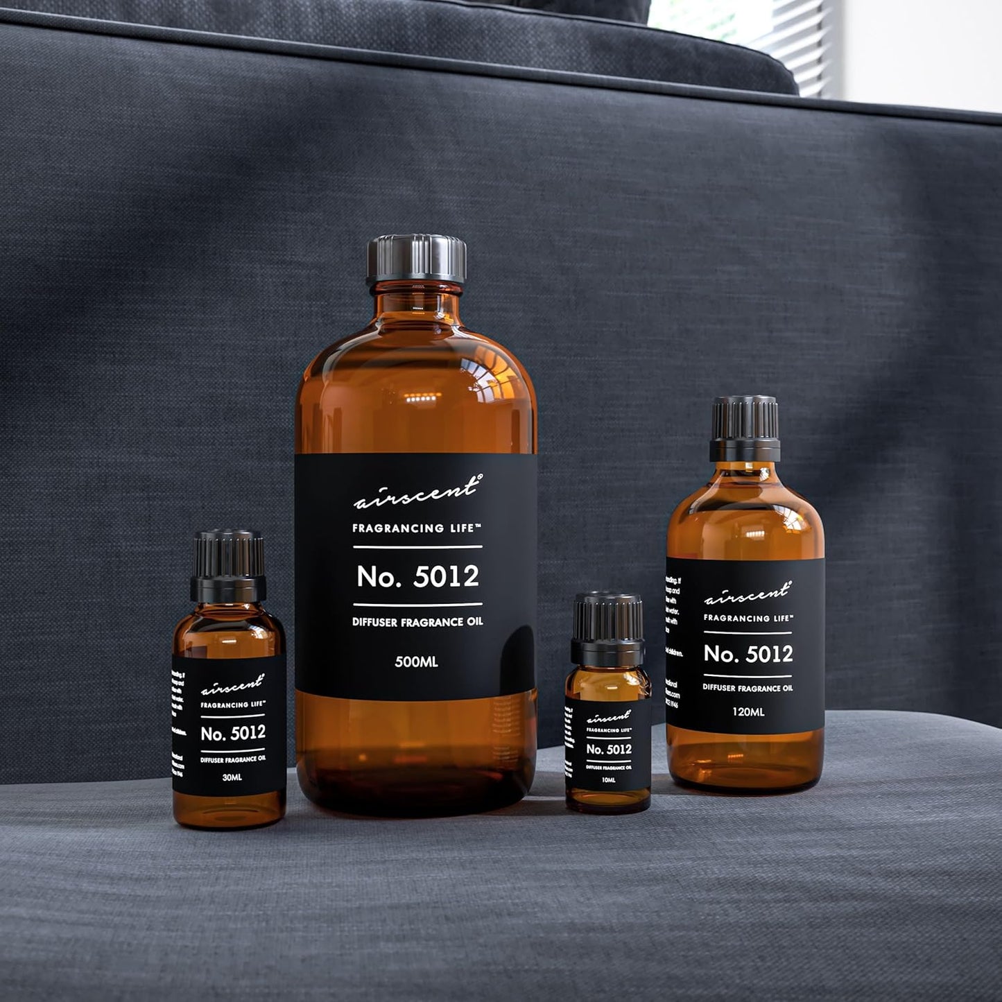 AirScent No. 5012 Perfume Dupe Diffuser Oil - Sandalwood Honey Pomelo - Premium Fragrance Oil Blend for Ultrasonic and Waterless Diffusers and Crafting - 120 mL, 4 fl oz