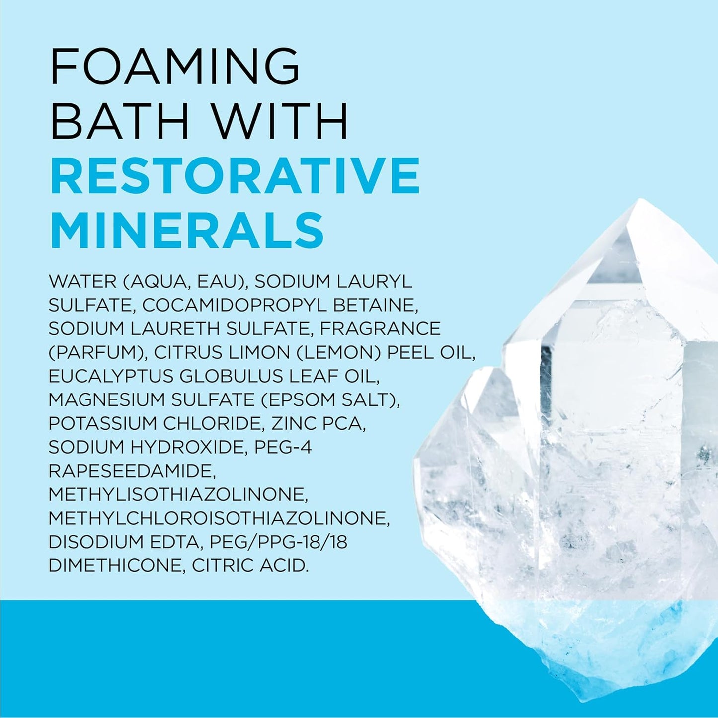 Dr Teal's Foaming Bath with Pure Epsom Salt, Restorative Minerals with Magnesium, Potassium, Zinc & Essential Oils, 62.5 fl oz
