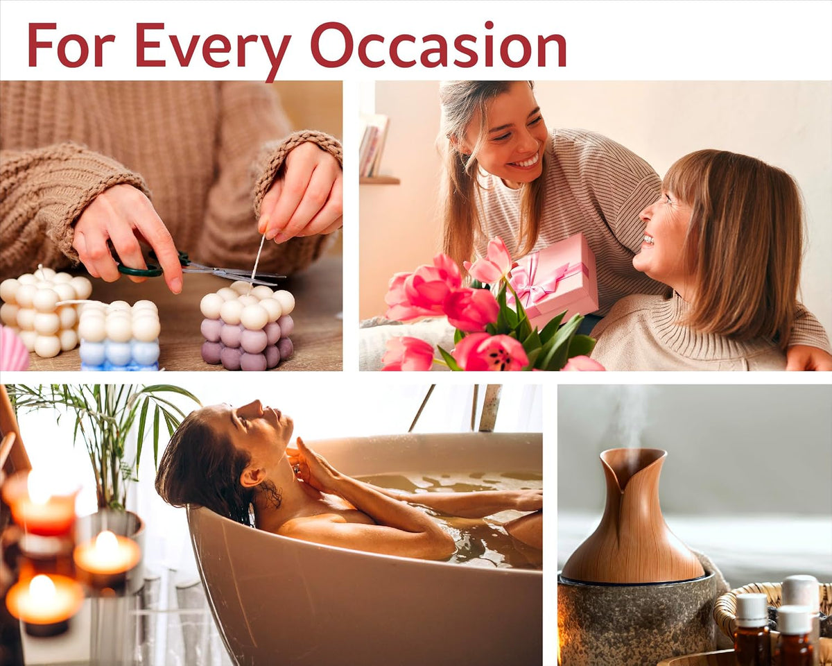O'linear Top 6 Blends Essential Oils Set - Aromatherapy Diffuser Blends for Sleep, Mood, Breathe, Temptation, Feel Good, Stress Relief