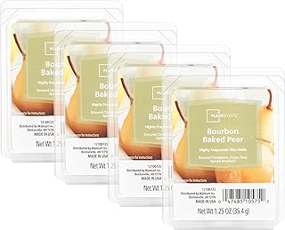 Mainstays Scented Wax Cubes 1.25oz 4-Pack (Bourbon Baked Pear)
