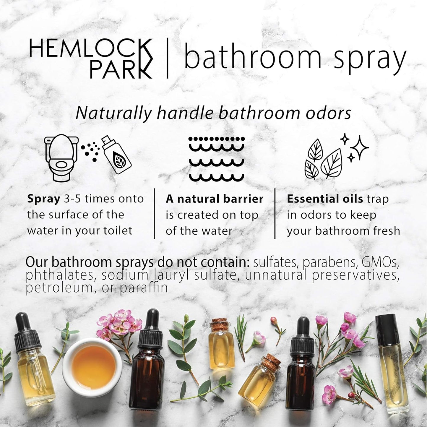 Hemlock Park Blood Orange Sage Room & Linen Spray | Botanical Mist Crafted with Essential Oils | 4 oz Glass Bottle