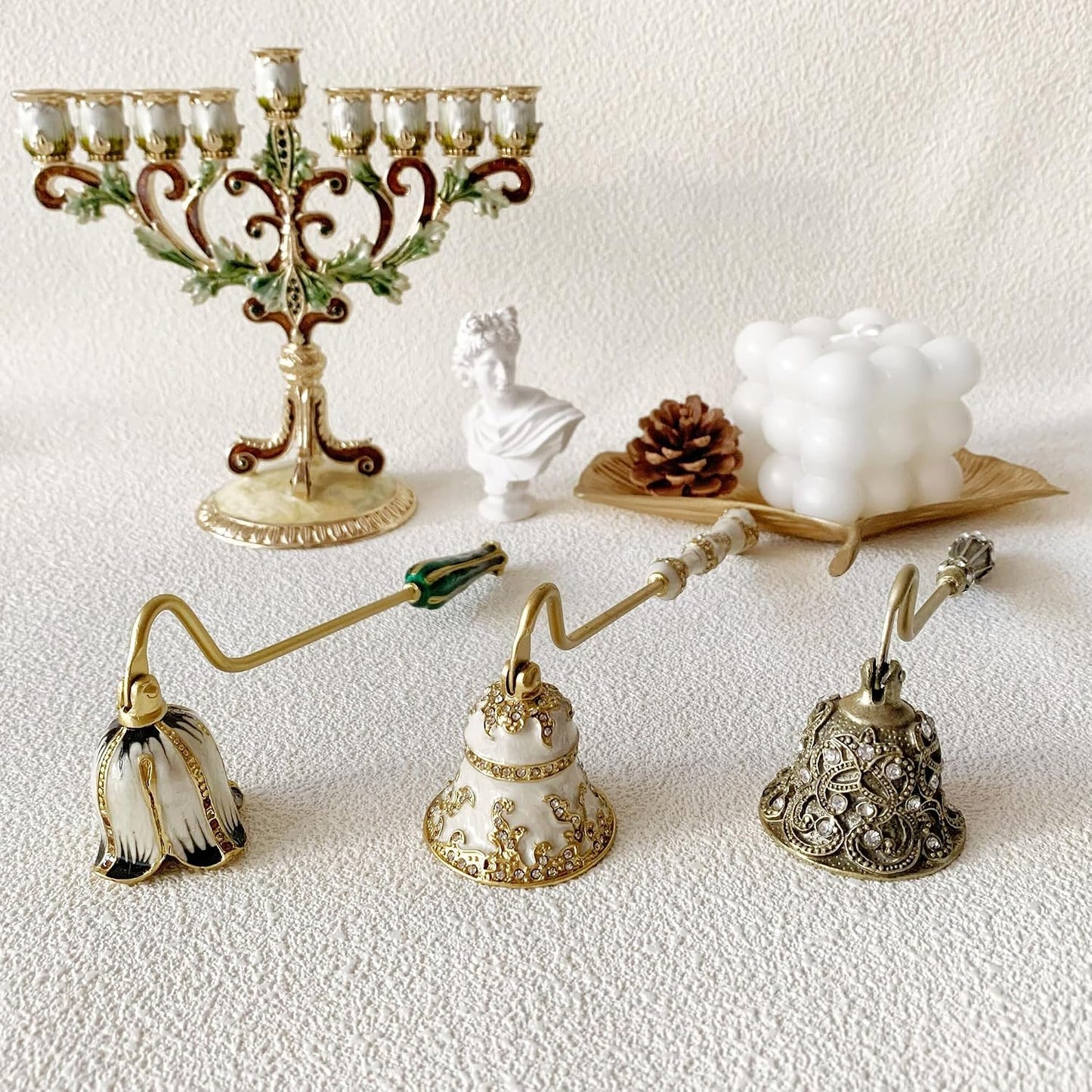 Candle Snuffer, Unique Candle Extinguisher Snuffer, Decorative Candle Extinguisher Metal Candle Tool