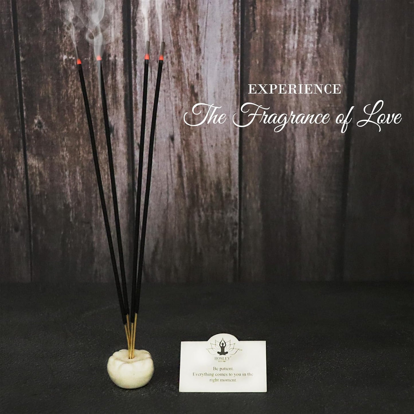 Hosley 120 Pack Incense Sticks + Bonus 120 Pack (Total 240) – Rustic Sandalwood – Bulk Pack Perfect for Home, Meditation & Aromatherapy