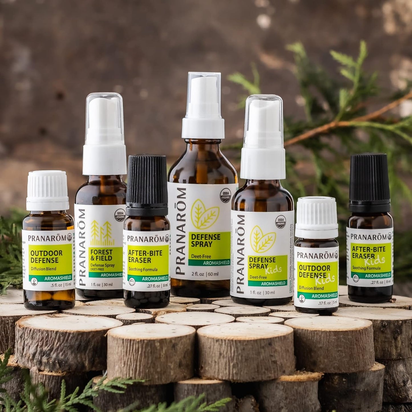 Pranarom - Aromashield Outdoor Defense Diffusion Blend (15ml) - Lemongrass, Citronella, Clove, & Tea Tree - 100% Pure Essential Oil Blend for Outdoor Protection|USDA and ECOCERT Certified Organic