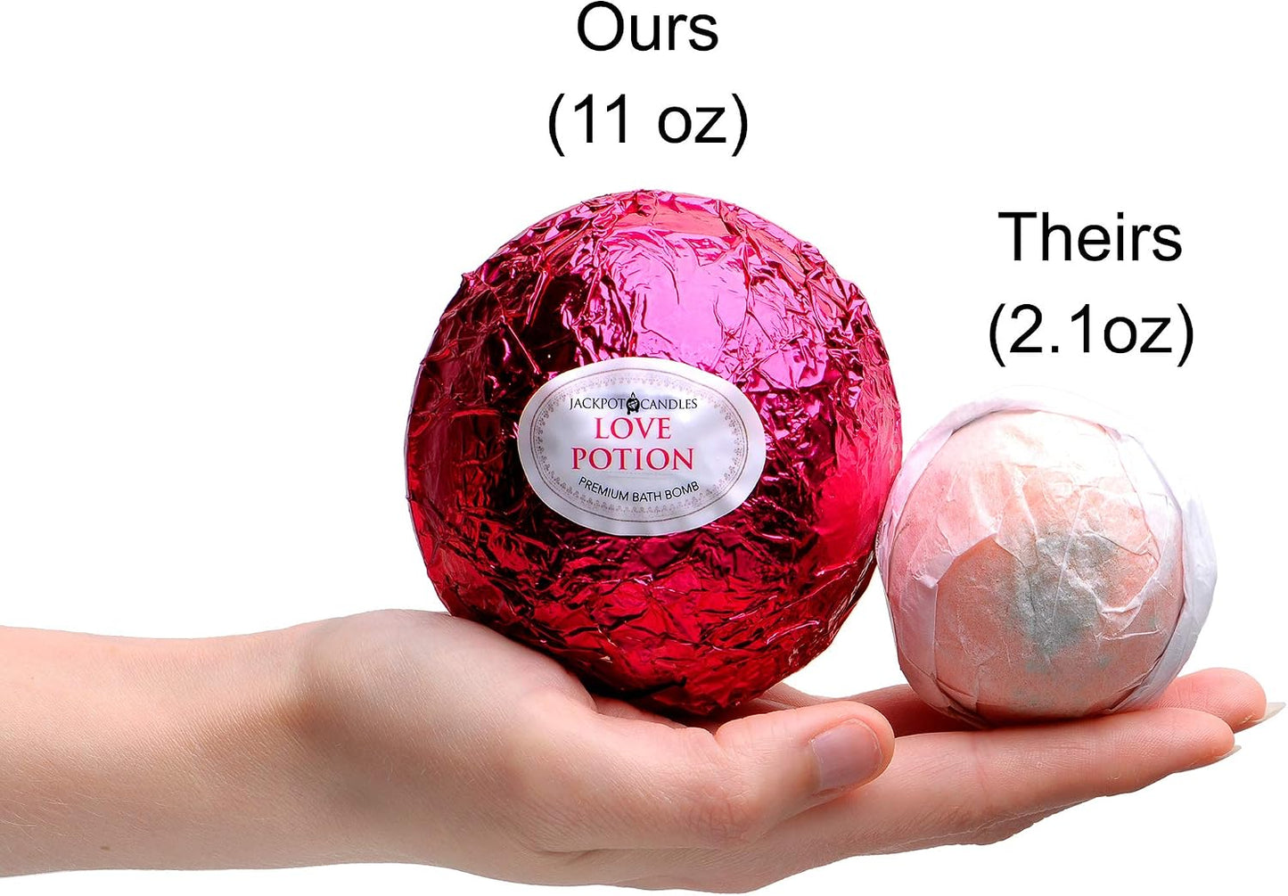 Mermaid Love Potion Bath Bombs Gift Set of 2 with Size 9 Ring Surprise Inside Each Made in USA