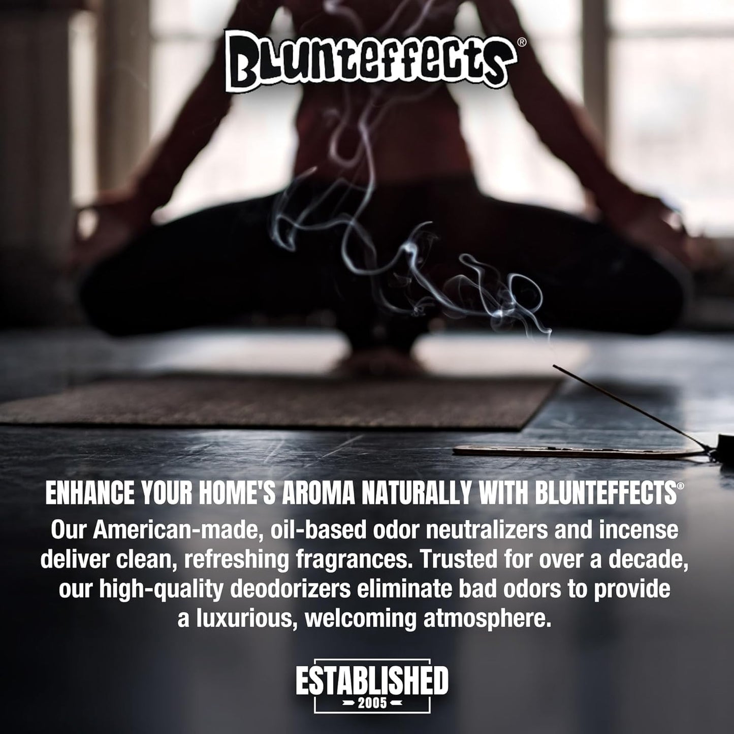 Blunteffects Hand-Dipped Incense Sticks - Premium 180-Pack Variety Set, 15 Different Scents, 11" Long, USA-Made Aromatherapy with Long Burn Time (15 Pack, 180 Total Sticks)