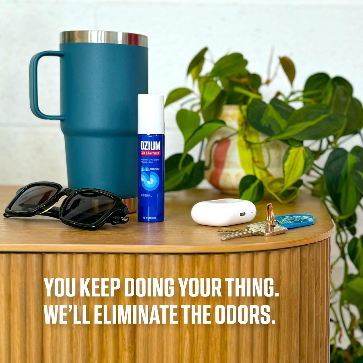 Ozium 0.8 oz. Air Sanitizer & Odor Eliminator for Homes, Cars, Offices and More, Original Scent, Pack of 6